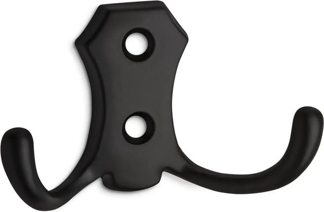 SOTECH Garderobenhaken LENA 2 Fach Kurz Schwarz Matt Metall - Bild 1