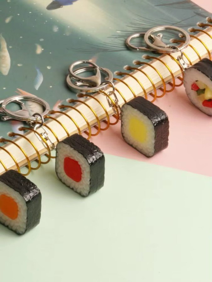 Taschenanhänger Sushi, PVC, Bunt, Herren - Bild 5