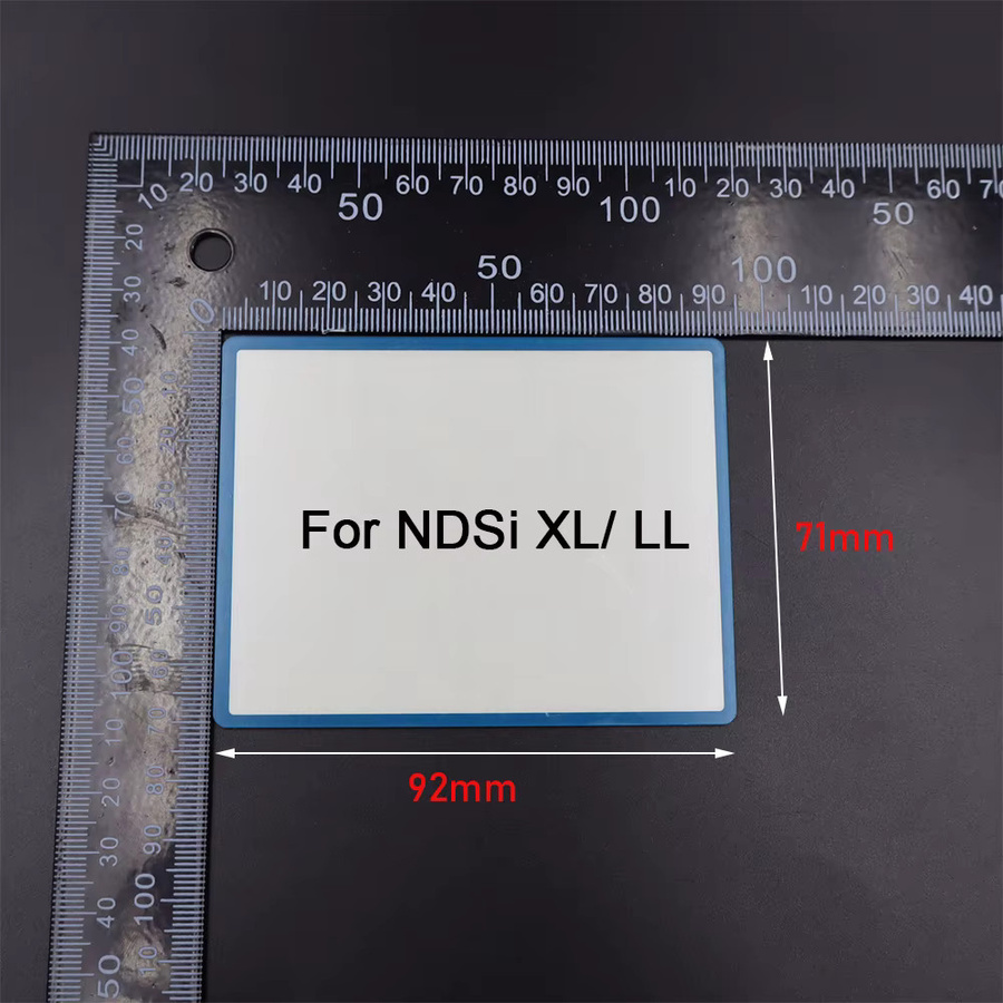 2 Sets schwarze Kunststoff-LCD-Bildschirmabdeckungen für Nintendo NDSi XL, NDSi LL und NDSi Spielkonsolen als oberes Schutzpanel - Bild 2