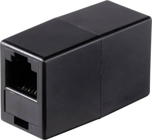 Renkforce Analog-Telefon-Adapter mit 2x RJ12-Buchse 6p6c in Schwarz - Bild 1