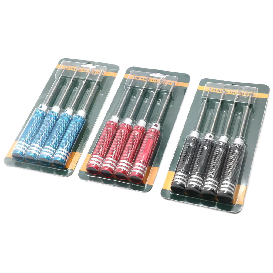 RC Tools Sechskant-Schraubendreher-Set, 4-teiliges Set, Titanbeschichtung, gehärtet - Bild 2