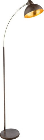 Globo Lighting Stehleuchte Anita aus Metall in Rostfarben und Messing, Höhe: 155 cm - Bild 1