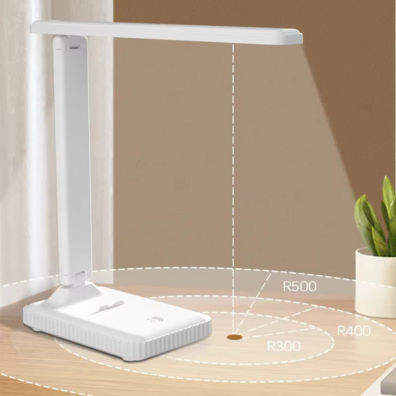 Lyfs LED-Tischlampe in Weiß, dimmbar per Touch, USB wiederaufladbar und faltbar für Schreibtisch und Schlafzimmer - Bild 2