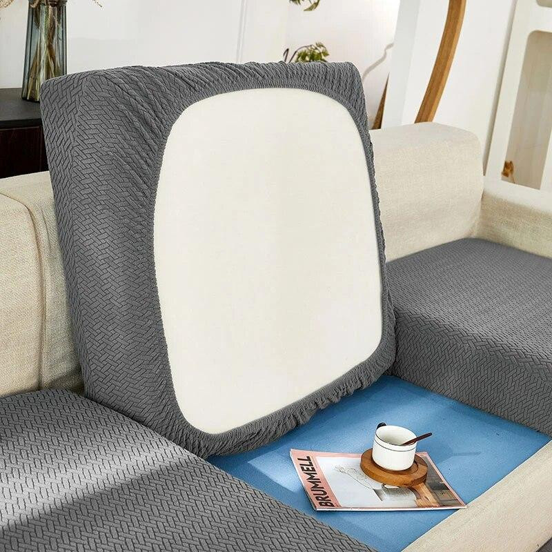 Beautifullife Jacquard Sofa-Sitzkissenbezug, verdickter Stretch-Schonbezug als Möbelschutz für Kinder und Haustiere, Breite: 60-90 cm - Bild 1