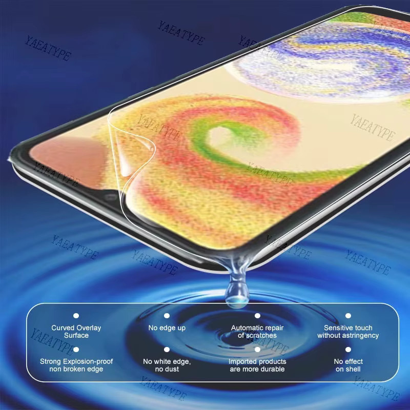 3er-Pack Hydrogel Displayschutzfolie für Samsung Galaxy S25 S24 S23 S22 Ultra Plus FE Note 20 A56 A55 A36 A26 A16 5G, transparent - Bild 3