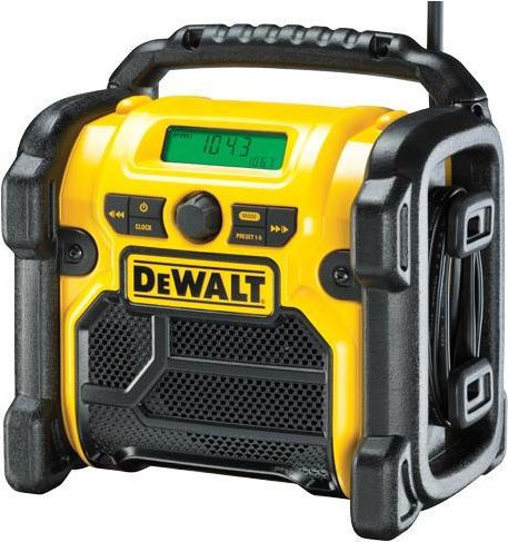 DeWALT DCR020-QW Akku- und Netz-Baustellenradio mit DAB+, FM und AM in Schwarz-Gelb - Bild 1