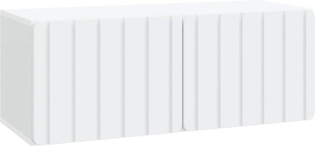 vidaXL Wandmontierter TV-Schrank Modern in Weiß aus Holzwerkstoff, B/T/H: 78,5 x 31 x 30 cm - Bild 1