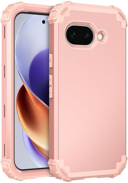 Robuste Armor Defender Handyhülle für Google Pixel 9A in Pink aus PC und TPU - Bild 1
