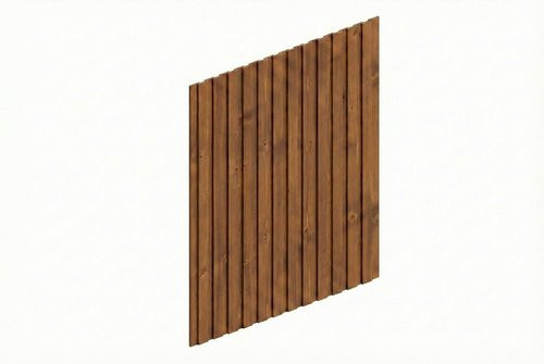 SKANHOLZ Carport-Seitenwand aus Fichte in Nussbaum Braun, B: 230 cm, H: 330 cm - Bild 1