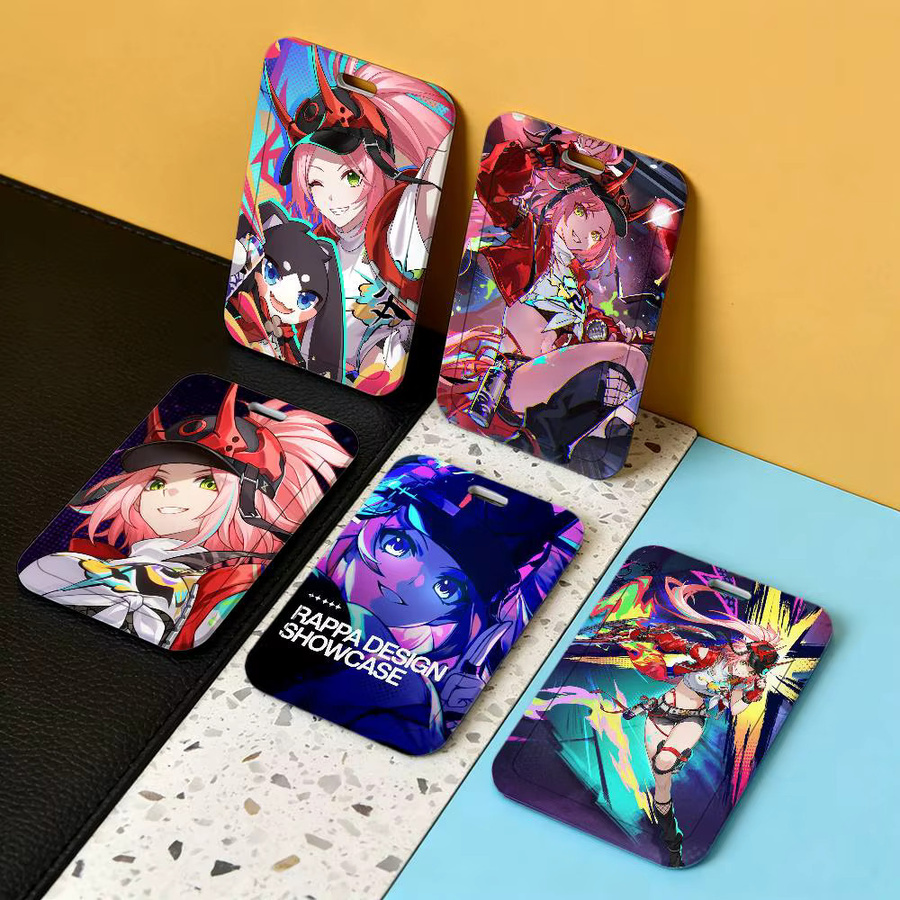 Honkai Star Rail Rappa Transparenter Kartenhalter aus Kunststoff mit Schiebeabdeckung und Schlüsselband in Multicolour - Bild 2