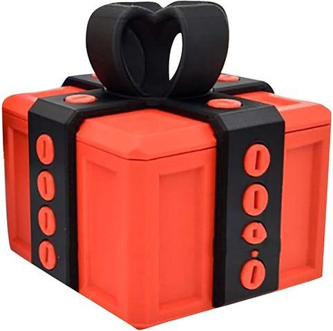 Ärgerliche Geschenkbox mit Schrauben von Golden Childhood, rote 3D-gedruckte Streich-Geschenkbox als Geldkartenbehälter für Erwachsene - Bild 1