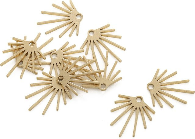 LEZAM Anhänger Charms, Messing, Gold, Unisex - Bild 1