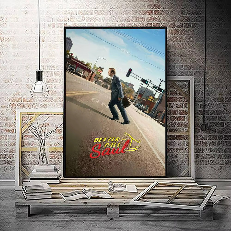 B-BetterC-CallS-Saulmovie Klassisches Filmplakat als Wandkunst in HD-Qualität, Mehrfarbig, Papierposter für deine nordische Heimdekoration - Bild 4