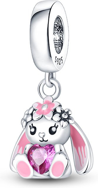 Sweety Charm Bead Anhänger 925 Silber, Kaninchen Design - Bild 1