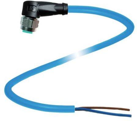 Pepperl+Fuchs Sensor-Aktor-Steckverbinder 70108575, konfektioniert, 2-polig, blau, Edelstahl, 10 m - Bild 1