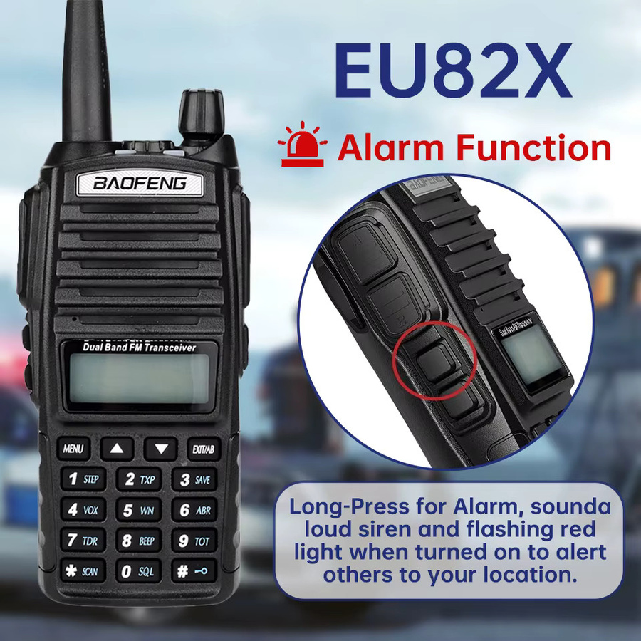 Baofeng UV-82X Dualband Walkie Talkie Transceiver mit 10 W Leistung in Schwarz - Bild 2