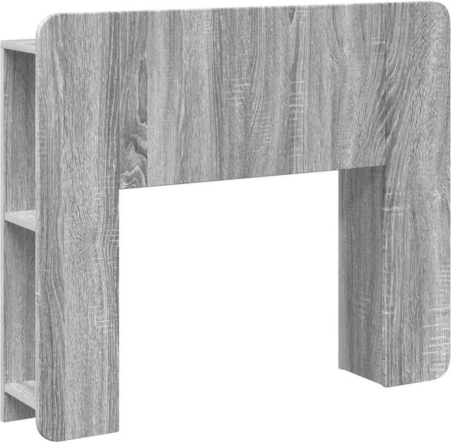 vidaXL Kopfteil mit Schrank und Speicherfunktion in Grau Sonoma Holzwerkstoff, B/H: 185,0 x 119,5 cm - Bild 1