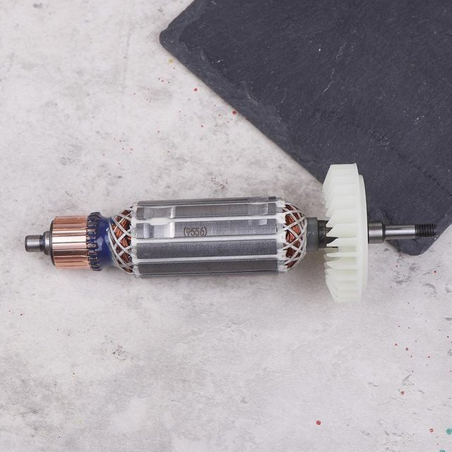 Yukimm Ankerrotor Ersatz für Winkelschleifer 9556 9557 9558 9556Nb 9556Hn 9557Nb 9557Hn 9558Nb 9558Hn, Farbe: Silber, Material: Metall, Spannung: AC220V-240V - Bild 1