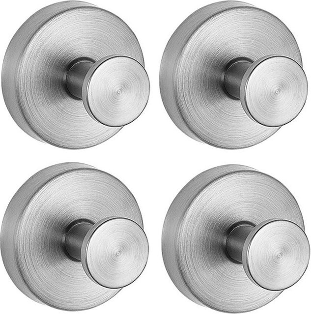 Bestbags 2er-Set Saugknapfhaken aus Edelstahl in Silber als wasserdichter Wandhänger für das Badezimmer - Bild 1