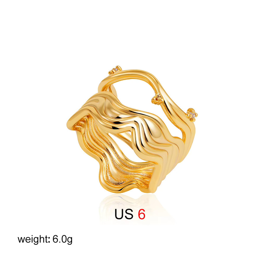 Erpels Ring Edelstahl, Vintage, Damen, Gold - Bild 3