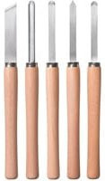 Einhell Drechselbeitel-Set aus gehärtetem Stahl, 5-teilig, Multicolor - Bild 1