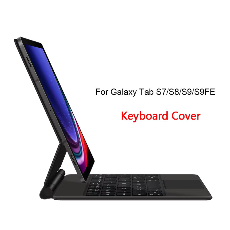 Samsung Tastatur mit Touchpad für Galaxy Tab S9, S8, S7 11 Zoll Tablet Case in Schwarz - Bild 5