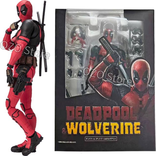 Bandai Marvel SHF Deadpool & Wolverine, Actionfigur, bewegliches Modell, Nicht für Kinder unter 3 Jahren - Bild 1
