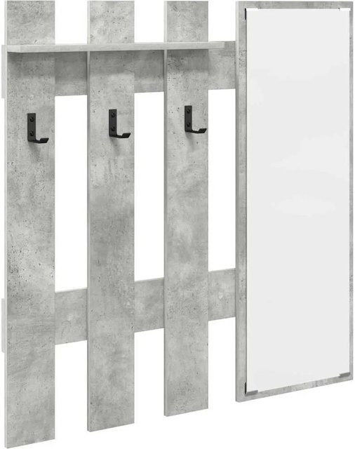 vidaXL Wandmontierter Nachttisch in Beton-Optik Grau, B/H/T: 100 x 100 x 10 cm - Bild 1