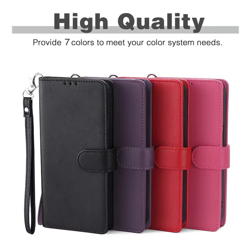 Magnetische PU-Leder-Handyhülle für Samsung Galaxy S26 S25 S24 S23 S22 S21 Plus Ultra FE Edge 5G in Schwarz - Bild 2