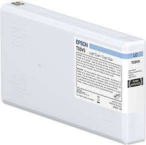 Epson T55W5 Original Tintenpatrone hell Cyan, 200 ml, für P/N: C11CL14301A0 - Bild 1