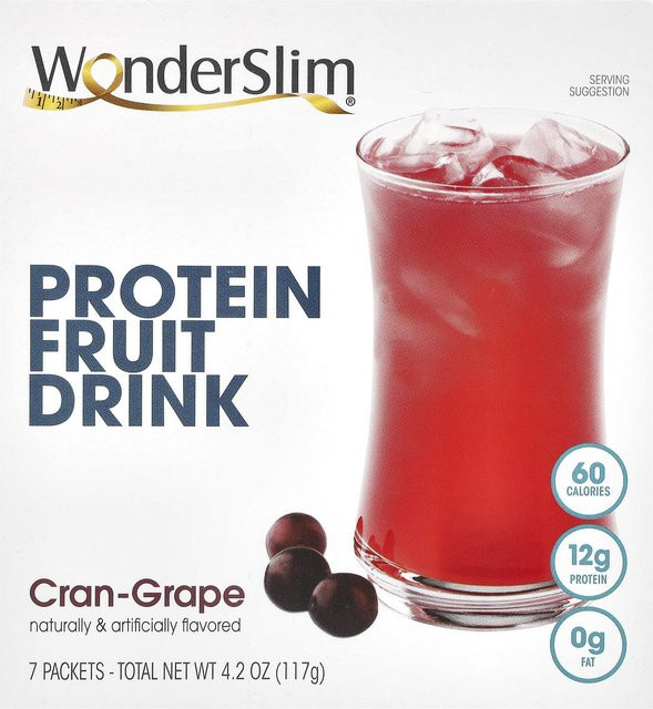 WonderSlim, Getränkepulver, Cranberry-Traube, 7 x 17 g - Bild 1