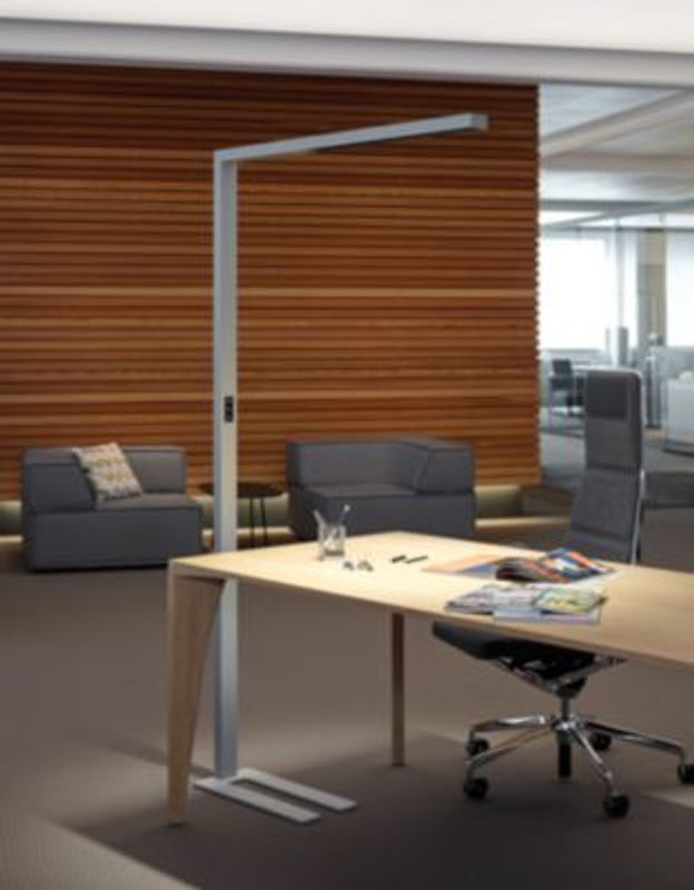 LED-Stehlampe Maul Sirius colour vario sensor in Silber, 80 W, 8750 lm, stufenlos dimmbar mit Bewegungssensor und Dämmerungssensor, direktes und indirektes Licht - Bild 2