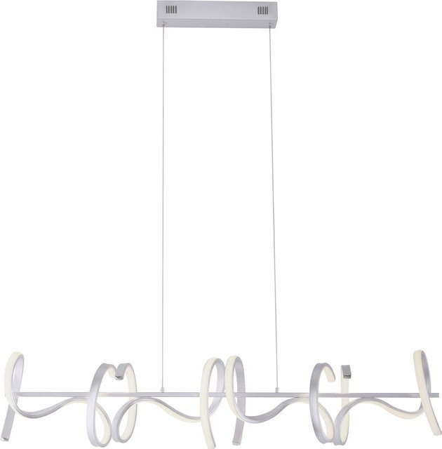 Pendelleuchte CURLS von JUST LIGHT. in Silber, dimmbar mit LED, Höhe: 99 cm, Durchmesser: 21 cm - Bild 1