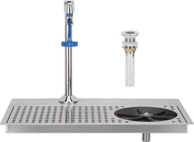 TOMTOP JMS Automatisches Tassenwaschset Kommerzielle Glasspülmaschine für Bars Cafés und Restaurants in Grau/Silber aus Edelstahl - Bild 1