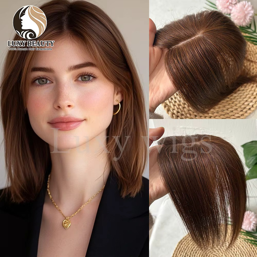 Luxy Beauty Echthaar-Topper, Clip-in, Damen, kurz, gerade - Bild 4