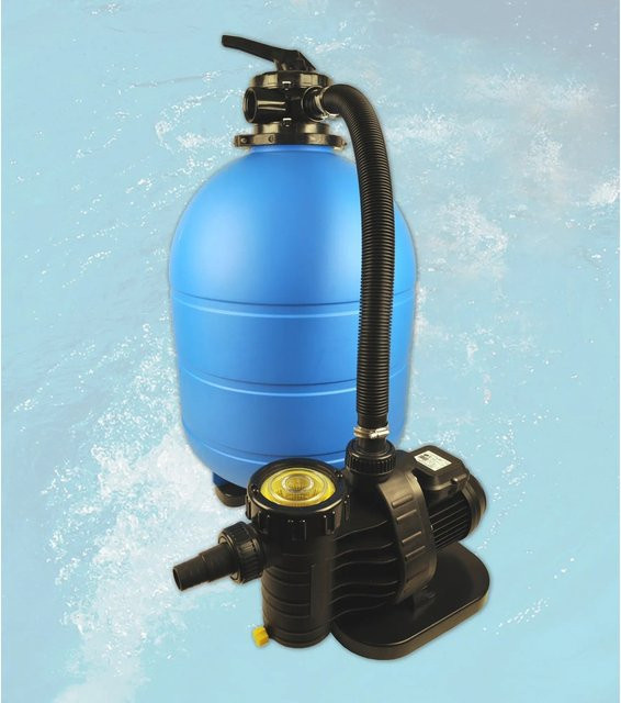 WEKA Sandfilteranlage Maxi in Blau mit 10 m³/h Durchflussmenge für die Poolreinigung - Bild 1