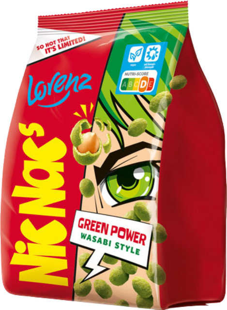Lorenz NicNac's Green Power Wasabi Style Erdnüsse in pikanter Teighülle 800 g - Bild 1