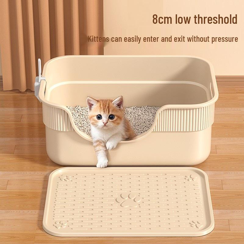 Value Vault Katzentoilette mit niedrigem Einstieg und Anti-Splash-Funktion, halboffen, kleine Größe für die Katzenpflege - Bild 3