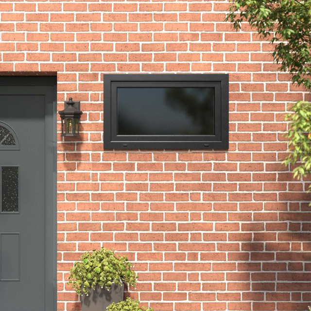 Kellerfenster RISOR von Yiwydaa aus PVC und Glas in Anthrazit, B/H: 100 x 60 cm - Bild 1