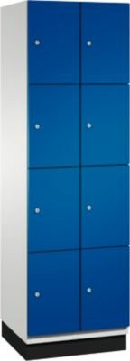 C+P Fächerschrank Cambio auf Sockel mit 8 Fächern, Korpus Lichtgrau und Front Enzianblau, H: 195,0 cm, B: 60,0 cm, T: 52,5 cm - Bild 2