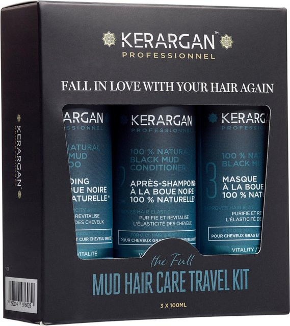 Kerargan Revitalisierendes Reiseset mit Black Mud, 3 x 100 ml - Bild 1