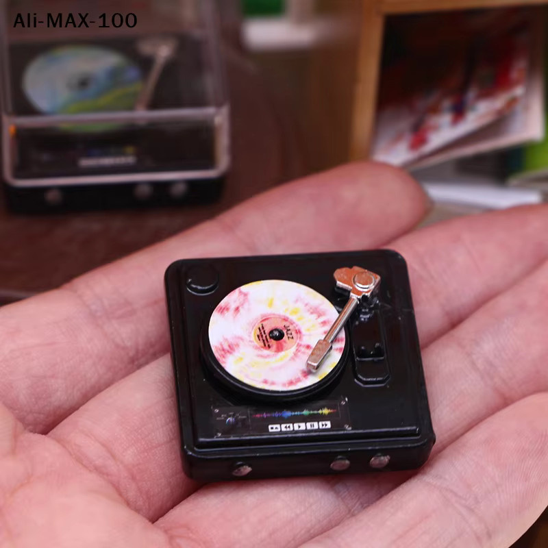 AyS Miniatur-CD-Player, Puppenhaus-Zubehör, Schwarz - Bild 2