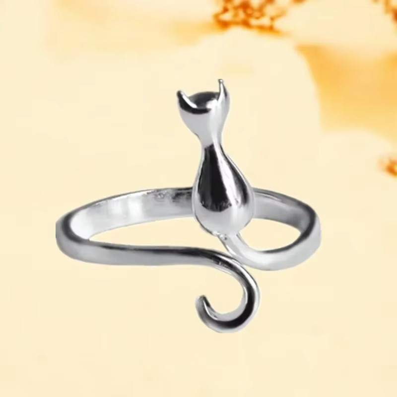 URMYLADY Katzenringe, 925 Silber, Damen, Verlobung - Bild 2