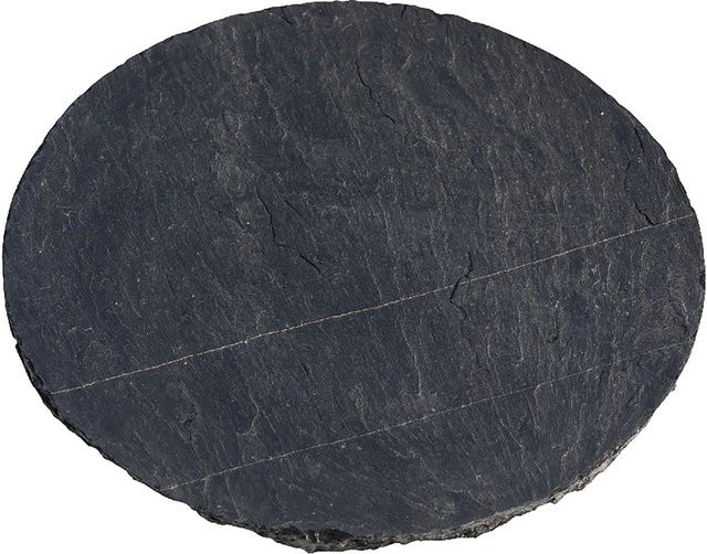 Schiefer-Trittplatte Graphit-Schwarz rund Durchmesser: 40 cm, Höhe: 2 cm - Bild 1