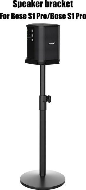 Bodenstehender und höhenverstellbarer Lautsprecherständer für Bose S1 Pro in Schwarz - Bild 1