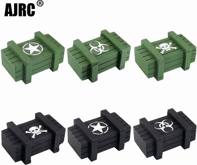 Ajrc Rc Crawler Car, Zubehör, Achsbox Holzbox, 1:10 - Bild 1