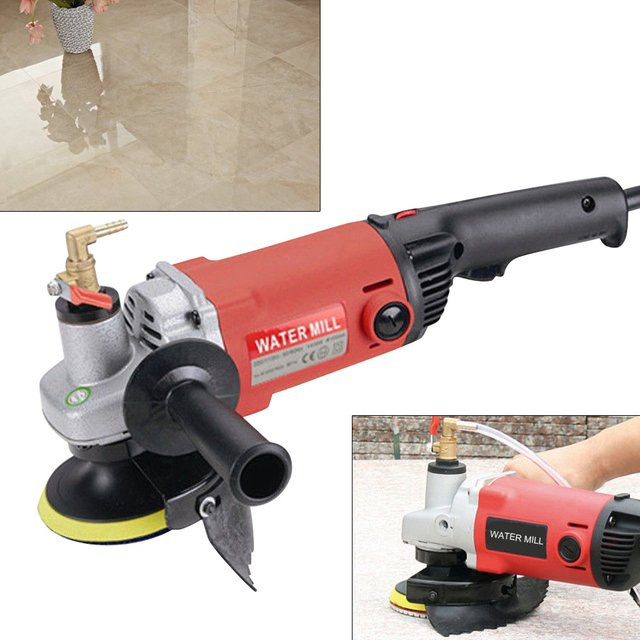 Chleifer Diamant-Nasspolier Maschine für Beton und Marmor mit 1400W in Rot - Bild 1