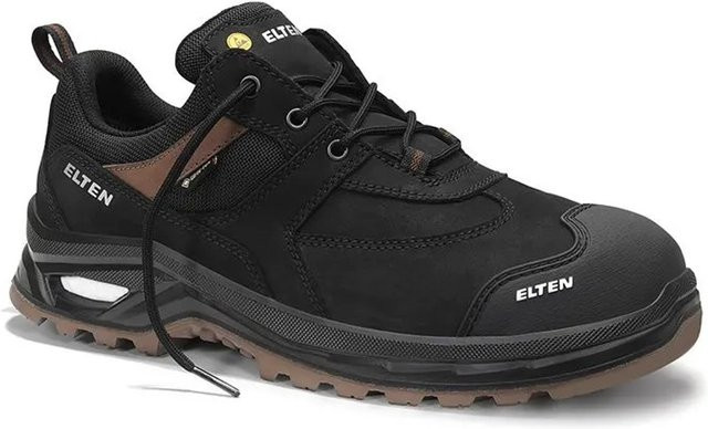 Elten Sicherheitshalbschuh ROBSON XXP Pro GTX aus Nubukleder in Black Brown, Größe 44, S3, ESD, wasserabweisend - Bild 1