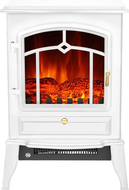 El Fuego Elektrokamin Como in Weiß mit 2 kW Heizung - Bild 1