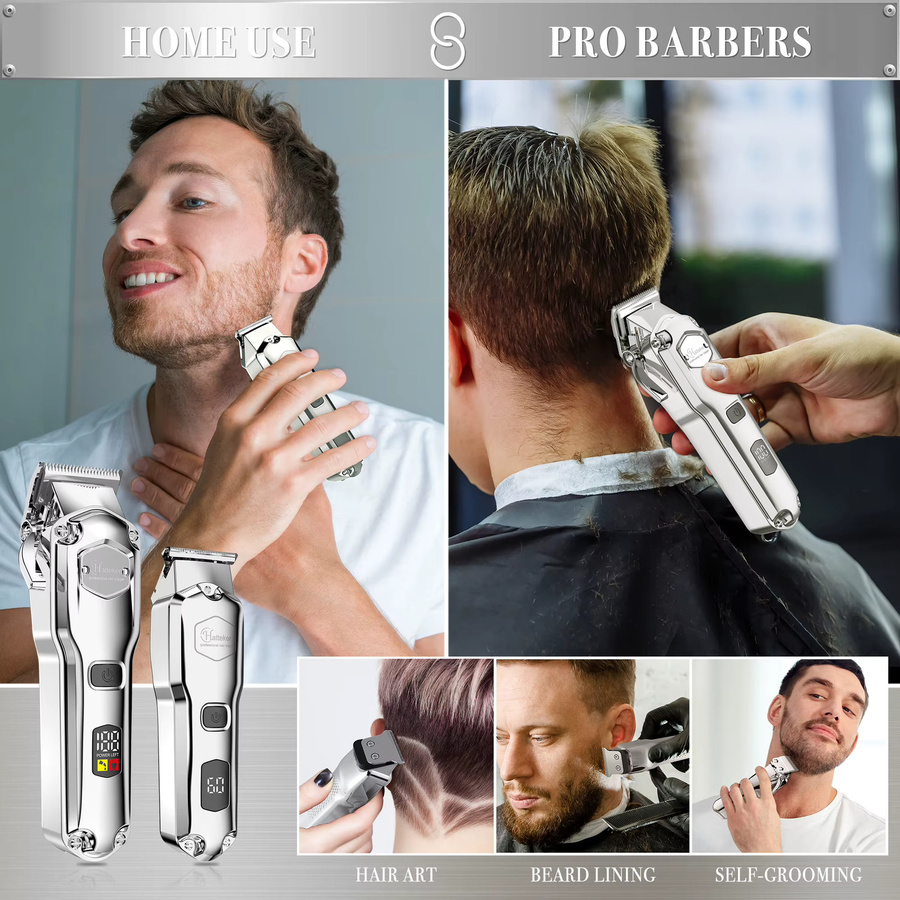 HATTEKER Haarschneider Set, Silber, Herren - Bild 2